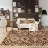 Superior Area Rugs for Bedroom, Farmhouse, Kitchen, Entryway, Laundry Room | Living Room Decor | Mosaic Collection, Chocolate, 2′ 7″ x 8′ Chocolate(Dark Brown)