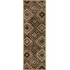 Superior Area Rugs for Bedroom, Farmhouse, Kitchen, Entryway, Laundry Room | Living Room Decor | Mosaic Collection, Chocolate, 2′ 7″ x 8′ Chocolate(Dark Brown)