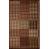 Superior Area Rugs for Bedroom, Farmhouse, Kitchen, Entryway, Laundry Room | Living Room Decor | Mosaic Collection, Chocolate, 2′ 7″ x 8′ Chocolate(Red)