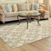 Superior Area Rugs for Bedroom, Farmhouse, Kitchen, Entryway, Laundry Room Living Room Decor Cadwell Collection, 2′ x 3′, Beige Blue(Beige)