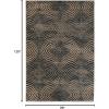 Superior Area Rugs for Bedroom, Farmhouse, Kitchen, Entryway, Laundry Room Living Room Decor Cadwell Collection, 2′ x 3′, Beige Blue(Brown Black)