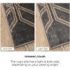 Superior Area Rugs for Bedroom, Farmhouse, Kitchen, Entryway, Laundry Room Living Room Decor Cadwell Collection, 2′ x 3′, Beige Blue(Grey)