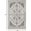 Superior Area Rugs for Bedroom, Farmhouse, Kitchen, Entryway, Laundry Room Living Room Decor Cadwell Collection, 2′ x 3′, Beige Blue(Grey Ivory)