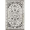 Superior Area Rugs for Bedroom, Farmhouse, Kitchen, Entryway, Laundry Room Living Room Decor Cadwell Collection, 2′ x 3′, Beige Blue(Grey Ivory)