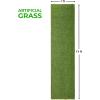 Superior Artificial Grass Indoor/Outdoor Area Rug, Faux Turf, Fake Grass for Backyard, Playground, Patio, Dog Pet Training, Synthetic Lawn, Floor Decor, Rubber Back, 1′ x 13′, Green(Green)