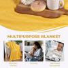 Superior Basketweave Cotton Blanket, Basket Weave Design, Soft, Comfy Cover for Bed, Bedding, Bedroom, Couch Throw, Lounging, Modern Boho Medium Weighted Blankets, Throw Size, Gold(Gold)