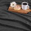 Superior Basketweave Cotton Blanket, Basket Weave Design, Soft, Comfy Cover for Bed, Bedding, Bedroom, Couch Throw, Lounging, Modern Boho Medium Weighted Blankets, Throw Size, Gold(Charcoal)