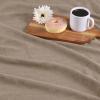 Superior Basketweave Cotton Blanket, Basket Weave Design, Soft, Comfy Cover for Bed, Bedding, Bedroom, Couch Throw, Lounging, Modern Boho Medium Weighted Blankets, Throw Size, Gold(Khaki)