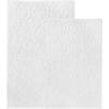 Superior Bath Rug Set, Small Area Rugs for Bathroom, Kitchen Decor, Machine Washable, Non-Slip Bathmat Rug, High-Low Jacquard Mat, Geometric Diamond Accent, Brou Collection, Set of 2, Medium, Ivory(White – Brou)