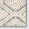 Superior Bath Rug Set, Small Area Rugs for Bathroom, Kitchen Decor, Machine Washable, Non-Slip Bathmat Rug, High-Low Jacquard Mat, Geometric Diamond Accent, Brou Collection, Set of 2, Medium, Ivory(Sage – Cton)