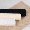 Superior Bath Rug Set, Small Area Rugs for Bathroom, Kitchen Decor, Machine Washable, Non-Slip Bathmat Rug, High-Low Jacquard Mat, Geometric Diamond Accent, Brou Collection, Set of 2, Medium, Ivory(Beige – Brou)