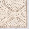 Superior Bath Rug Set, Small Area Rugs for Bathroom, Kitchen Decor, Machine Washable, Non-Slip Bathmat Rug, High-Low Jacquard Mat, Geometric Diamond Accent, Brou Collection, Set of 2, Medium, Ivory(Beige – Cton)