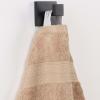 Superior Bath Towel Set, Rayon From Bamboo Cotton Blend, Ideal for Bathroom, Guest Bathroom, and Beach, Modern Style with Solid Dobby Border, Includes 2 Pieces; Bath Towels, Bath Towel, Salmon(Sand)