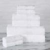 Superior Bath Towel Set, Rayon From Bamboo Cotton Blend, Ideal for Bathroom, Guest Bathroom, and Beach, Modern Style with Solid Dobby Border, Includes 2 Pieces; Bath Towels, Bath Towel, Salmon(White)