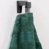 Superior Bath Towel Set, Rayon From Bamboo Cotton Blend, Ideal for Bathroom, Guest Bathroom, and Beach, Modern Style with Solid Dobby Border, Includes 2 Pieces; Bath Towels, Bath Towel, Salmon(Hunter Green)