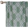 Superior Blackout Curtains, Room Darkening, Bedroom, Drapes, Kitchen, Living Room Window Accents, Sun Blocking, Thermal, 2 Pack, Ribbon Blackout Curtains, Set of 2, 52″ x 84″, Silver(Teal)