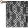 Superior Blackout Curtains, Room Darkening, Bedroom, Drapes, Kitchen, Living Room Window Accents, Sun Blocking, Thermal, 2 Pack, Ribbon Blackout Curtains, Set of 2, 52″ x 84″, Silver(Grey)