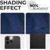 Superior Blackout Curtains, Room Darkening Window Accent for Bedroom, Sun Blocking, Thermal, Modern Bohemian Curtains, Leaves Collection, Set of 2 Panels, 8 Grommets, 52″ x 63″, Navy Blue