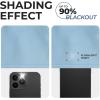 Superior Blackout Curtains, Room Darkening Window Accent for Bedroom, Sun Blocking, Thermal, Modern Bohemian Curtains, Leaves Collection, Set of 2 Panels, 8 Grommets, 52″ x 63″, Light Blue