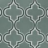 Superior Bohemian Trellis Quality Soft, Insulated, Thermal, Woven Blackout Grommet Printed Curtain Panel Pair (Set Of 2) 52″ x 108″ – White(Teal)