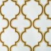 Superior Bohemian Trellis Quality Soft, Insulated, Thermal, Woven Blackout Grommet Printed Curtain Panel Pair (Set Of 2) 52″ x 63″ – White