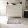Superior Boho Floral Medallion Washable Rug, Non-Skid Backing, Pet & Kid Friendly, Easy Care, Non-Slip Rugs for Living Room, Kitchen, Bedroom, Low Pile Area Rug, Toucan Collection, 9′ x 12′, Beige(B Ivory)