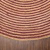 Superior Braided Dyed Jute Handwoven Indoor Area Rug, Jute Floor Decor For Living Room, Hallway, Entry, Dining Room, Bedroom, Office, Apartment, Hand-Woven Modern Farmhouse Rugs, 2′ 6″ x 8′, Navy Blue(Burgundy)