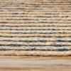 Superior Braided Dyed Jute Handwoven Indoor Area Rug, Jute Floor Decor for Dining Room, Office, Dorm, Kitchen, Entry, Hand-Woven Modern Farmhouse Rugs, 6′ Round, Navy Blue(Navy Blue)