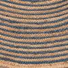 Superior Braided Dyed Jute Handwoven Indoor Area Rug, Jute Floor Decor for Dining Room, Office, Dorm, Kitchen, Entry, Hand-Woven Modern Farmhouse Rugs, 6′ Round, Navy Blue(Navy Blue)