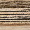 Superior Braided Dyed Jute Handwoven Indoor Area Rug, Jute Floor Decor for Dining Room, Office, Dorm, Kitchen, Entry, Hand-Woven Modern Farmhouse Rugs, 6′ Round, Navy Blue(Black)