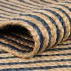 Superior Braided Dyed Jute Handwoven Indoor Area Rug, Jute Floor Decor for Dining Room, Office, Dorm, Kitchen, Entry, Hand-Woven Modern Farmhouse Rugs, 6′ Round, Navy Blue(Navy Blue)