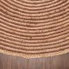Superior Braided Dyed Jute Handwoven Indoor Area Rug, Jute Floor Decor for Dining Room, Office, Dorm, Kitchen, Entry, Hand-Woven Modern Farmhouse Rugs, 6′ Round, Navy Blue(Coffee)