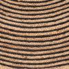 Superior Braided Dyed Jute Handwoven Indoor Area Rug, Jute Floor Decor for Dining Room, Office, Dorm, Kitchen, Entry, Hand-Woven Modern Farmhouse Rugs, 6′ Round, Navy Blue(Black)