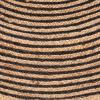 Superior Braided Dyed Jute Handwoven Indoor Area Rug, Jute Floor Decor for Entry, Kitchen, Living Room, Dining Room, Bedroom, Office, Apartment, Hand-Woven Modern Farmhouse Rugs, 4′ x 6′, Black