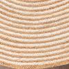 Superior Braided Jute Handwoven Indoor Area Rug, Jute Floor Decor for Living Room, Dining Room, Bedroom, Office, Dorm, Kitchen, Entry, Hand-Woven Modern Farmhouse Rugs, 6′ x 9′, Natural Tan(Natural Tan)