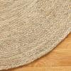 Superior Braided Jute Handwoven Indoor Area Rug, Jute Floor Decor for Living Room, Dining Room, Bedroom, Office, Dorm, Kitchen, Entry, Hand-Woven Modern Farmhouse Rugs, 6′ x 9′, Natural Tan(Natural Tan – Z)