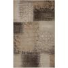 Superior Bristol Collection Area Rug, 8mm Pile Height with Jute Backing, Chic Geometric Damask Patchwork Design, Fashionable and Affordable Woven Rugs – 4′ x 6′ Rug, Beige & Brown(Beige-camel – Z)
