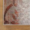 Superior Bristol Collection Area Rug, 8mm Pile Height with Jute Backing, Chic Geometric Damask Patchwork Design, Fashionable and Affordable Woven Rugs – 4′ x 6′ Rug, Beige & Brown(Rust)