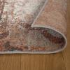 Superior Bristol Collection Area Rug, 8mm Pile Height with Jute Backing, Chic Geometric Damask Patchwork Design, Fashionable and Affordable Woven Rugs – 4′ x 6′ Rug, Beige & Brown(Rust)