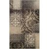 Superior Bristol Collection Area Rug, 8mm Pile Height with Jute Backing, Chic Geometric Damask Patchwork Design, Fashionable and Affordable Woven Rugs – 4′ x 6′ Rug, Beige & Brown(Beige-brown)