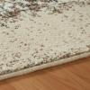 Superior Bristol Collection Area Rug, 8mm Pile Height with Jute Backing, Chic Geometric Damask Patchwork Design, Fashionable and Affordable Woven Rugs – 4′ x 6′ Rug, Ivory & Light Blue(Beige-brown)