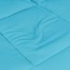 Superior Brushed Microfiber Solid Comforter, Down Alternative Bedding, Reversible, Medium Weight, Fluffy, Decorative, Duvet Insert, Oversized Blanket, Box Quilt Design, King, Winter Blue(Winter Blue)
