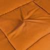 Superior Brushed Microfiber Solid Comforter, Down Alternative Bedding, Reversible, Medium Weight, Fluffy, Decorative, Duvet Insert, Oversized Blanket, Box Quilt Design, King, Winter Blue(Dusty Orange)