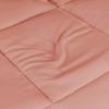 Superior Brushed Microfiber Solid Comforter, Down Alternative Bedding, Reversible, Medium Weight, Fluffy, Decorative, Duvet Insert, Oversized Blanket, Box Quilt Design, King, Winter Blue(Blush)
