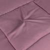 Superior Brushed Microfiber Solid Comforter, Down Alternative Bedding, Reversible, Medium Weight, Fluffy, Decorative, Duvet Insert, Oversized Blanket, Box Quilt Design, King, Winter Blue(Mauve)