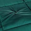 Superior Brushed Microfiber Solid Comforter, Down Alternative Bedding, Reversible, Medium Weight, Fluffy, Decorative, Duvet Insert, Oversized Blanket, Box Quilt Design, King, Winter Blue(Hunter Green)