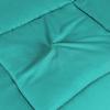 Superior Brushed Microfiber Solid Comforter, Down Alternative Bedding, Reversible, Medium Weight, Fluffy, Decorative, Duvet Insert, Oversized Blanket, Box Quilt Design, King, Winter Blue(Turquoise)