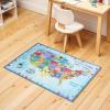 Superior Butterfly Burst Non-Slip Indoor Rug for Kids, Toddlers & Babies, Washable, Perfect for Playroom, Kids Room, Nursery, or Bedroom, Colorful Butterfly Swirls and Stars, 5′ x 7′ 6″, Apricot(Ivory 02)