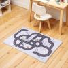 Superior Butterfly Burst Non-Slip Indoor Rug for Kids, Toddlers & Babies, Washable, Perfect for Playroom, Kids Room, Nursery, or Bedroom, Colorful Butterfly Swirls and Stars, 5′ x 7′ 6″, Apricot(Path – Ivory)