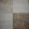 Superior Checkered Hand Woven Viscose Area Rug with Cotton Canvas Backing, Neutral Rug with Cool and Silky Soft Viscose Pile – Beige, 5’ x 8’ Rug(Checkered – Beige)